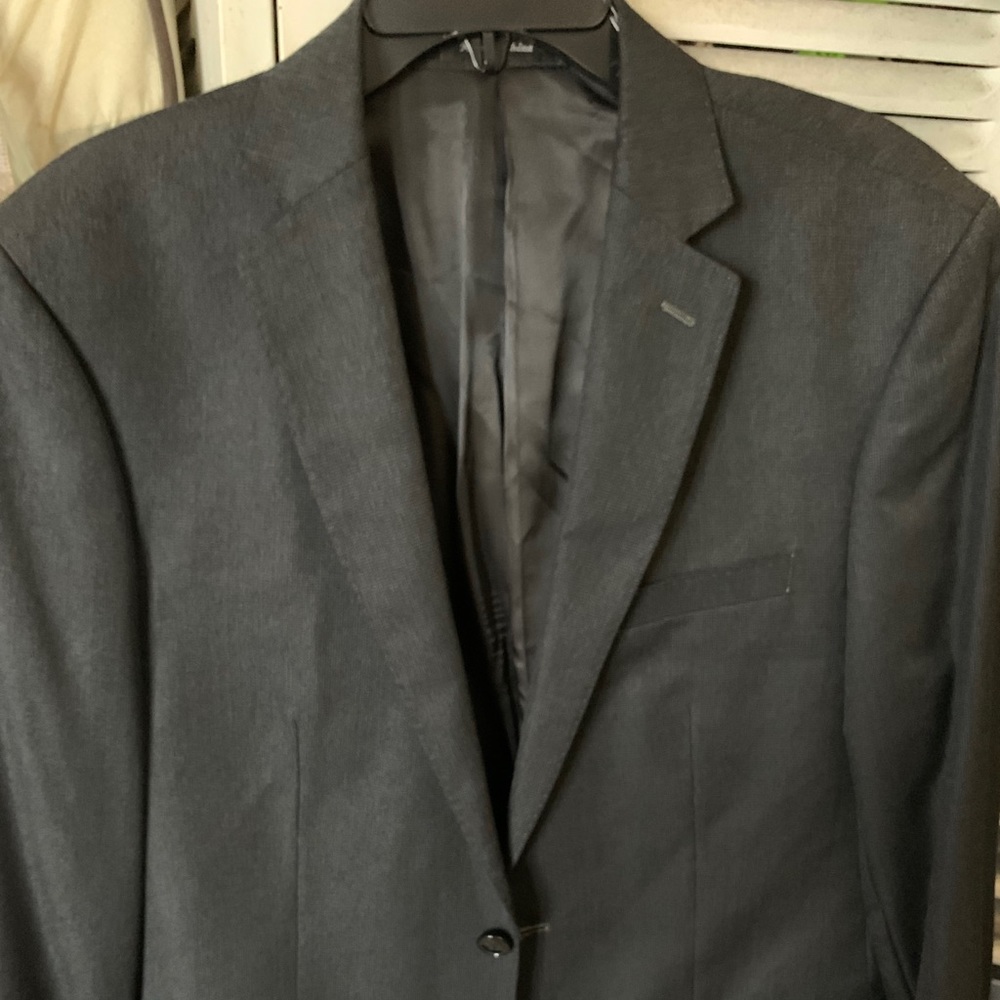 Black textured sport coat Calvin Klein